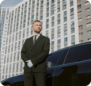 Fleet of luxury vehicles